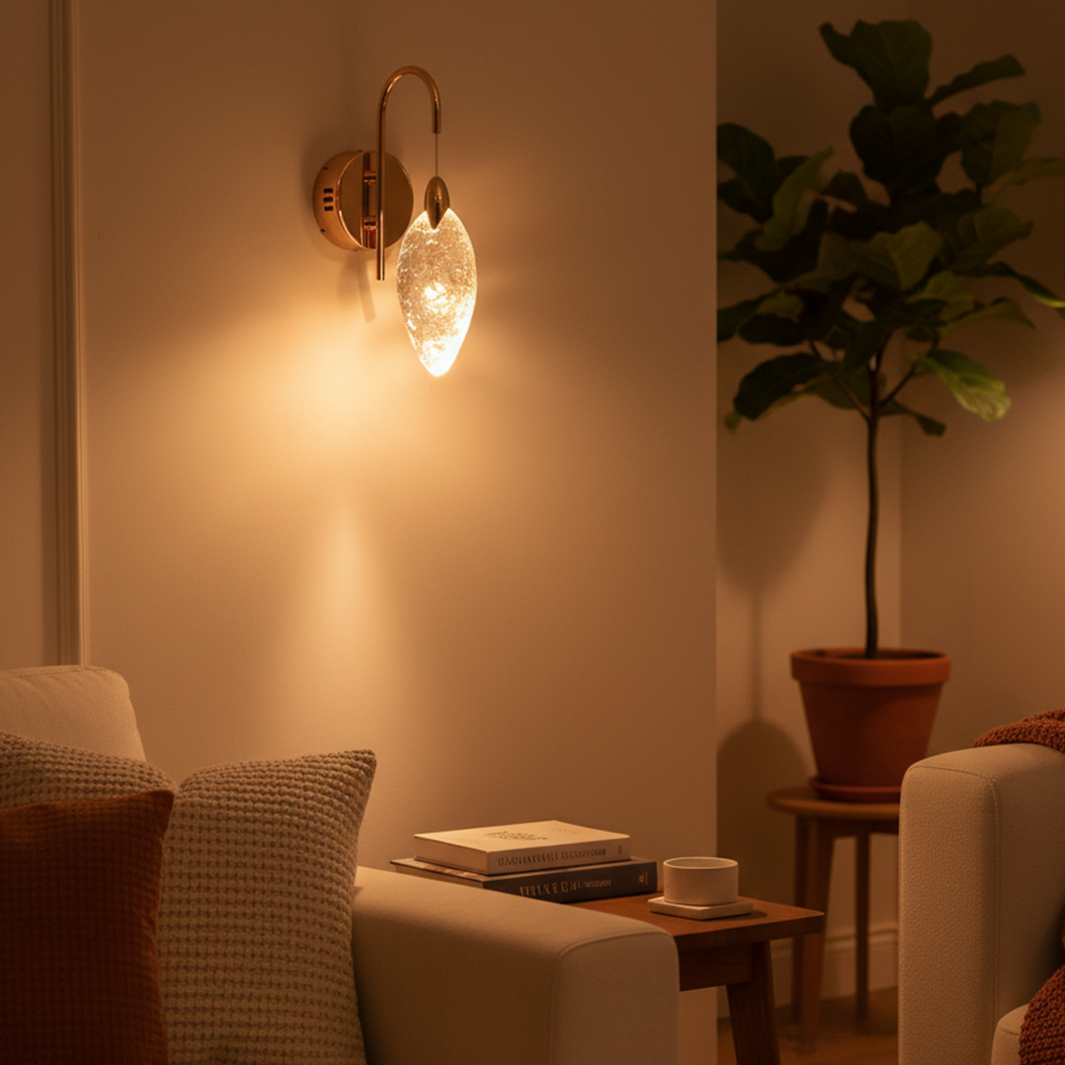 Buy Crystal Leaf LED Wall Light Bangalore