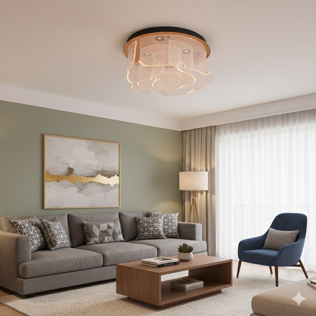 Buy Lux Rose (Dimmable & Remote) LED Chandelier Online