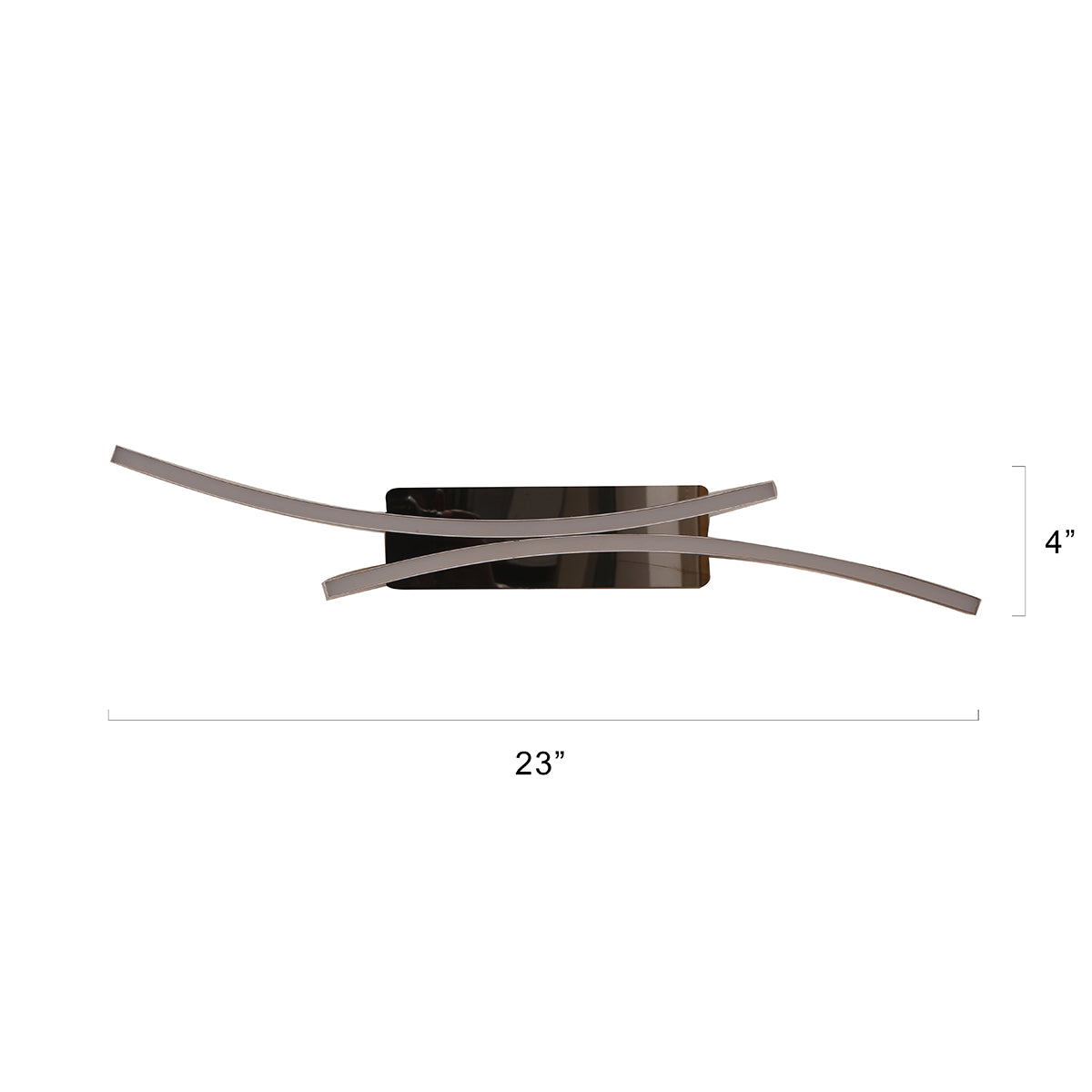 Buy Pawan Medium Black LED Wall Light Online