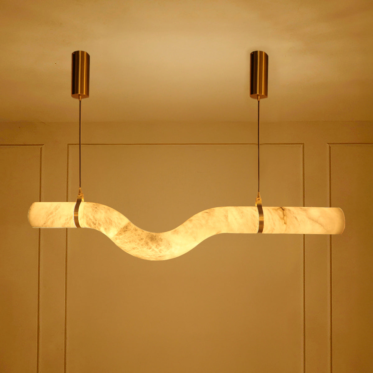 Buy Singular Spanish Marble LED Chandelier Interior Lights