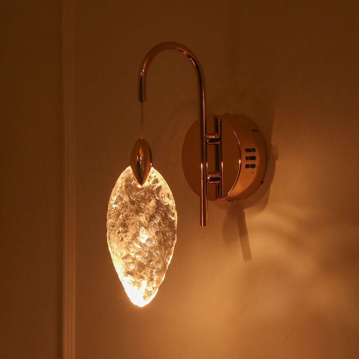 Shop Crystal Leaf LED Wall Light Bedroom