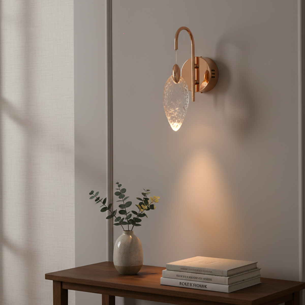 Shop Crystal Leaf LED Wall Light Interior Lights