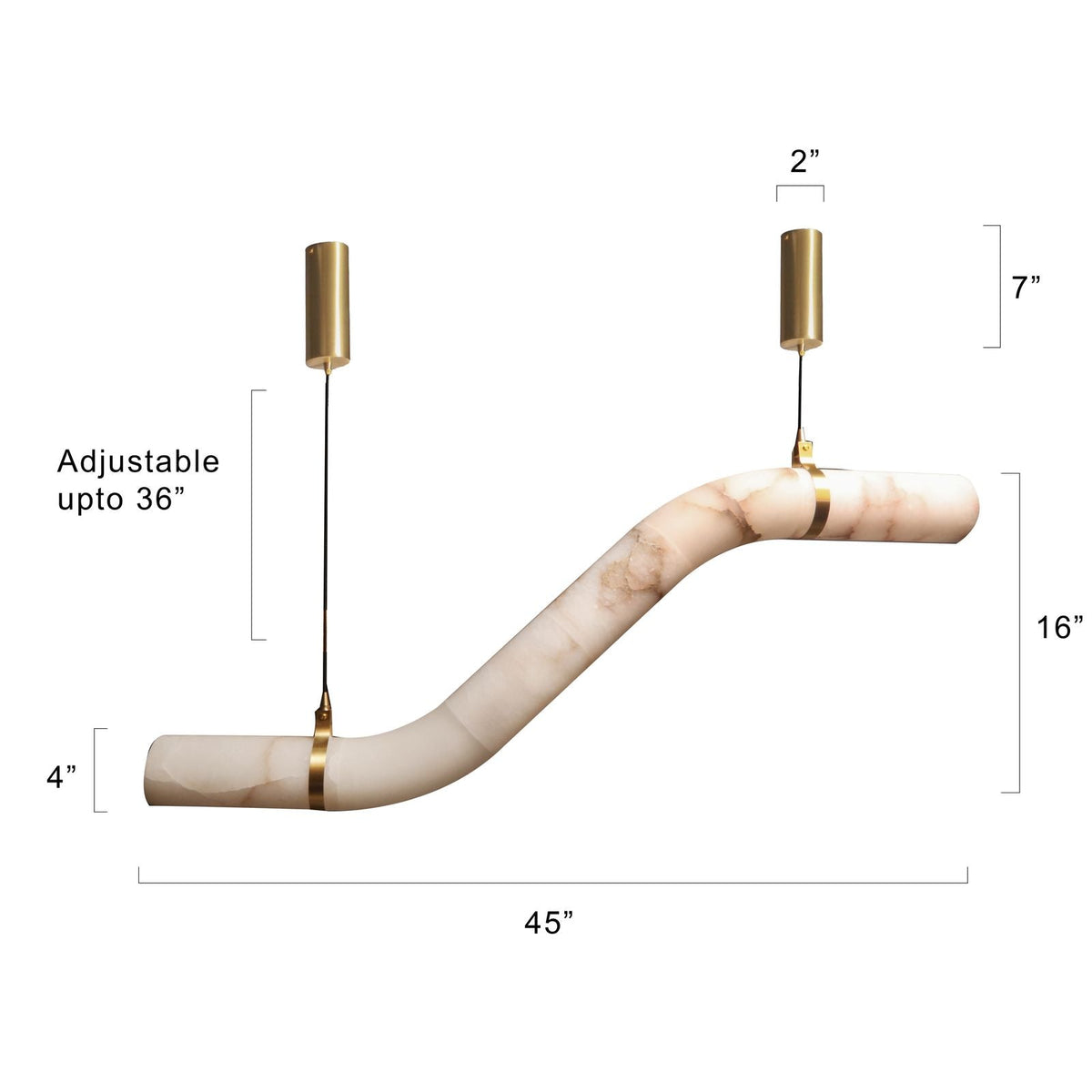 Shop Exclusive Spanish Marble LED Chandelier Interior Lights