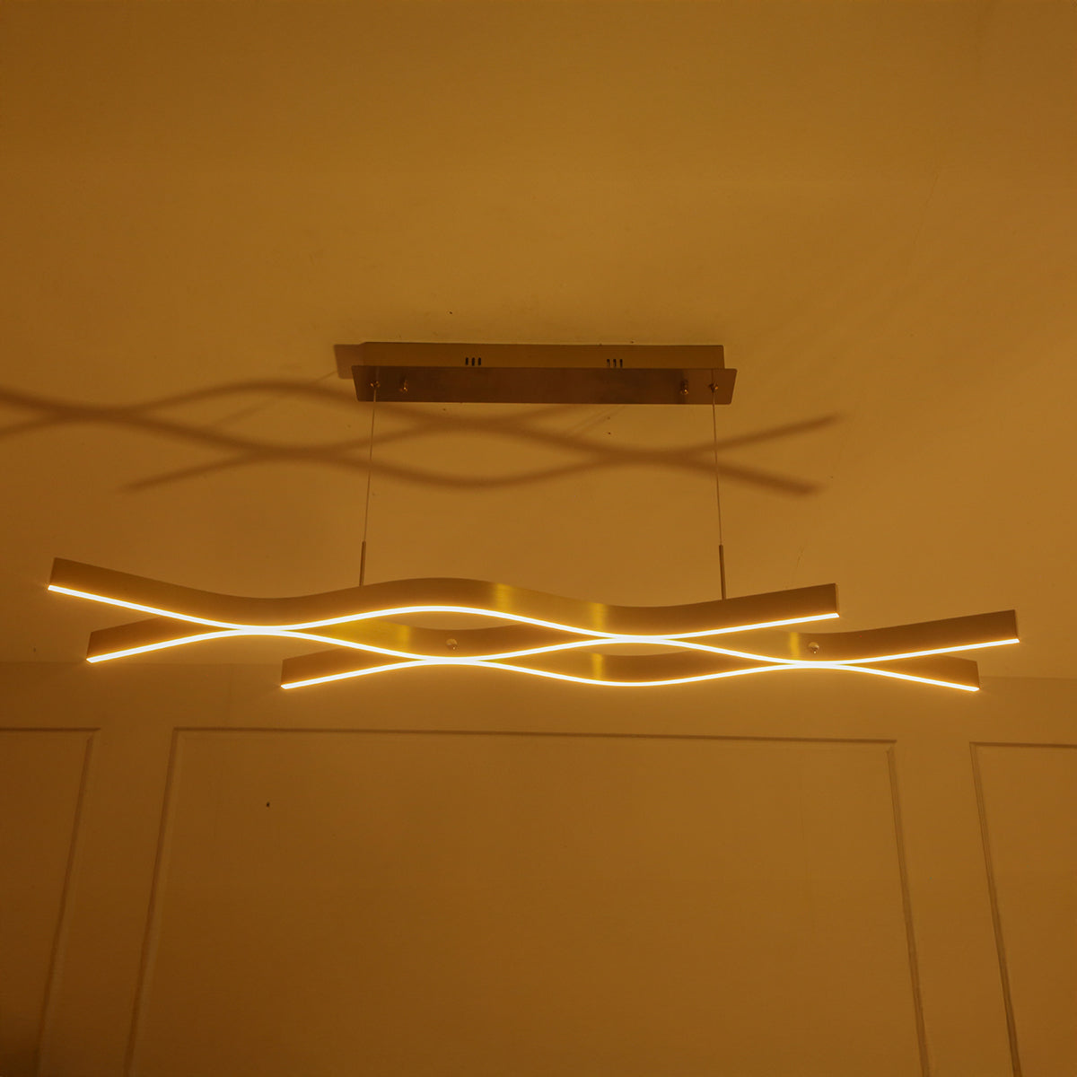 Shop Ocean Waves LED Chandelier Living Room