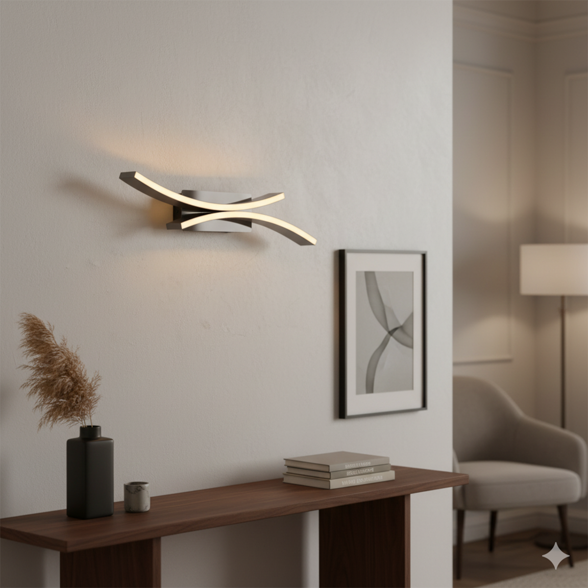 Shop Pawan Black LED Wall Light Interior Lights