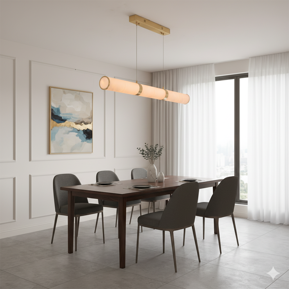 Shop Spanish Love Marble LED Chandelier Interior Lights