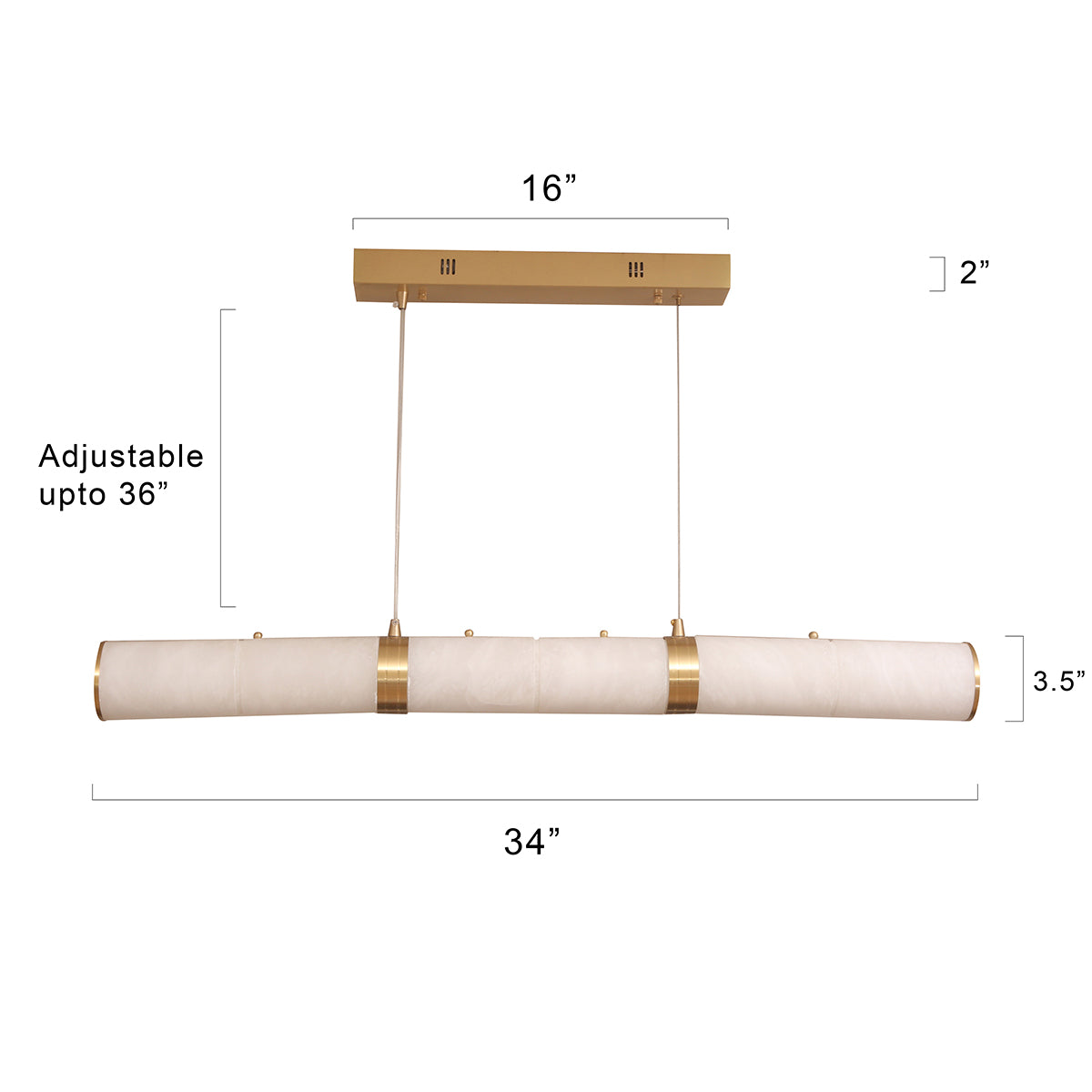 Shop Spanish Love Marble LED Chandelier Online