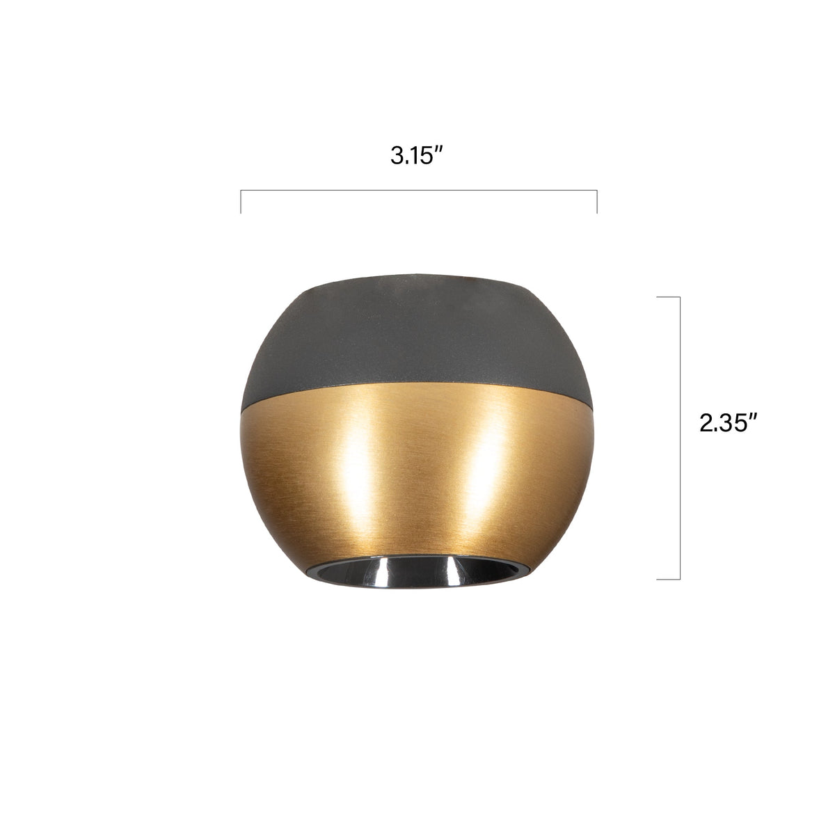 Shop NXT Black Gold LED Ceiling Light Surface light