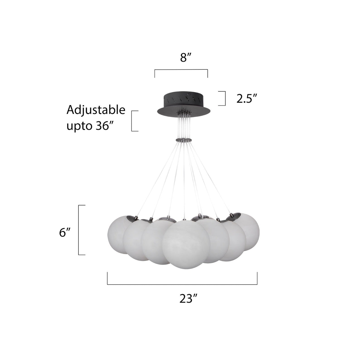 Amsterdam Smart (Dimmable &amp; Remote) LED Chandelier online