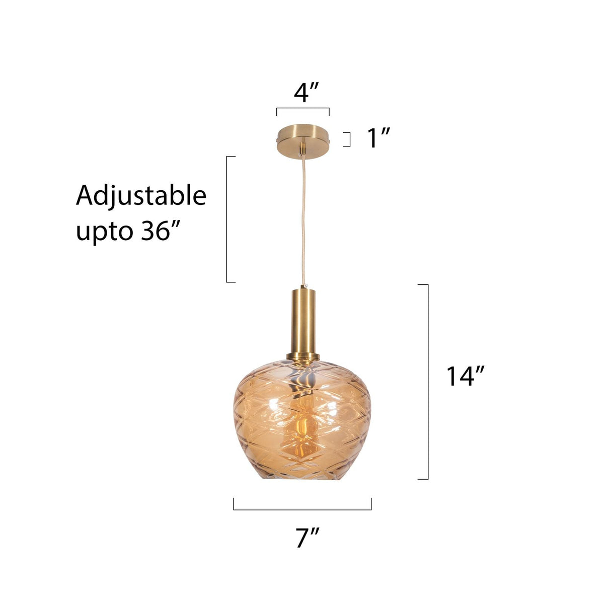 Applause Amber Pendant Light online