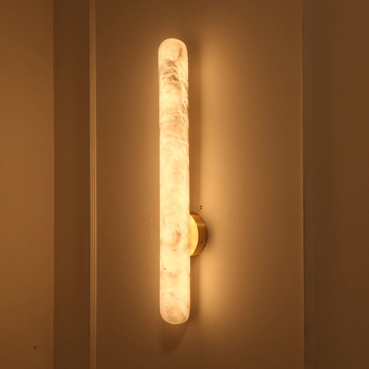 Led Marble Aura Spanish Marble 600mm LED Wall Light for Bedroom | Light & Living