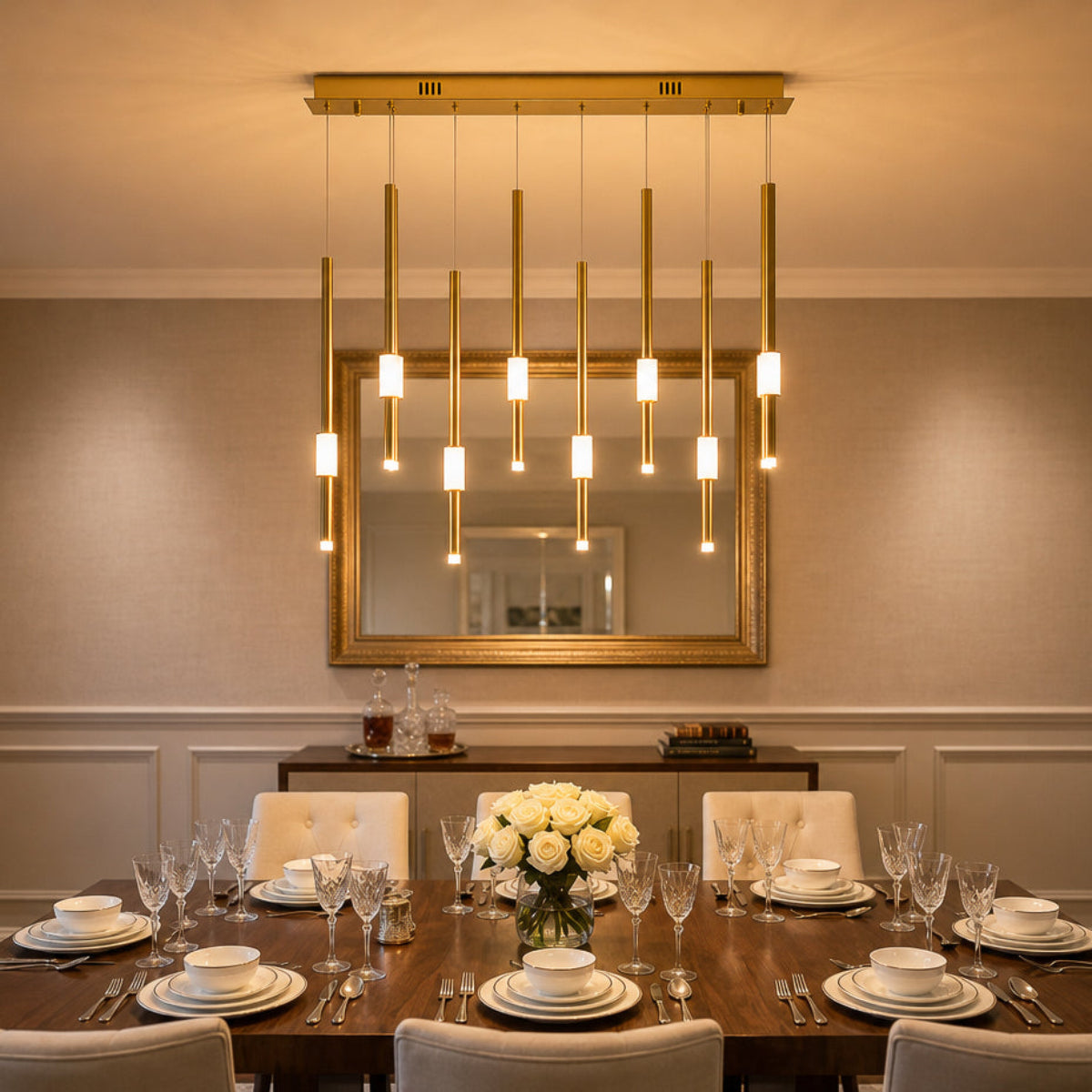 Buy Draw Me In Alabaster LED Chandelier Bangalore