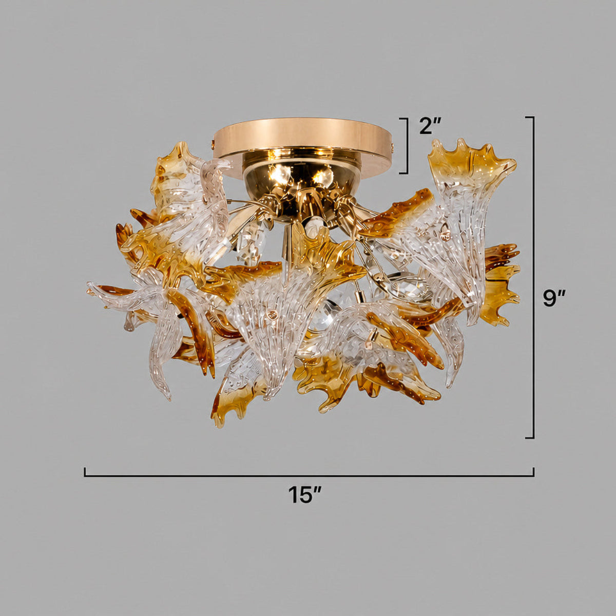 Buy Golden Rose Small Chandelier Living Room