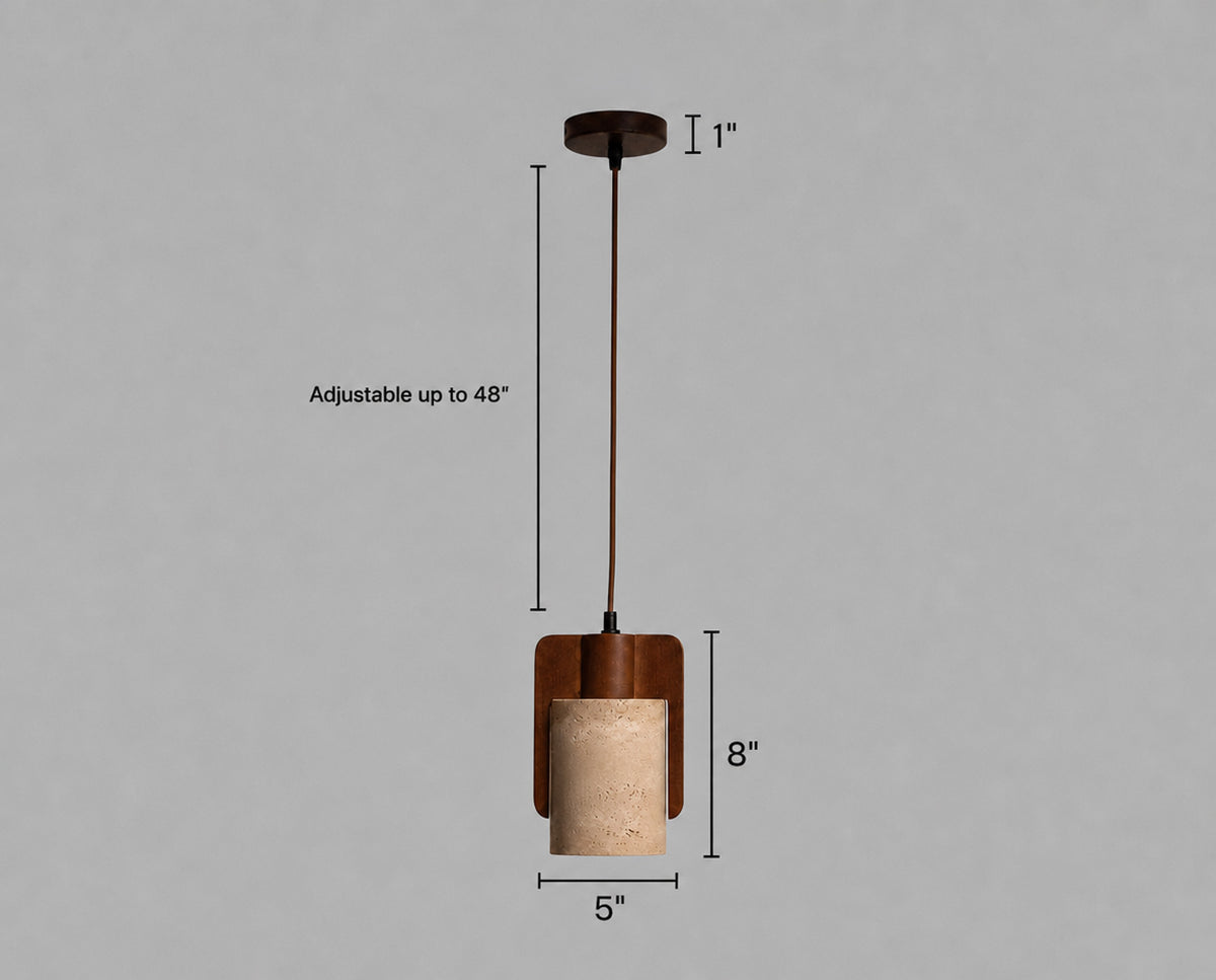Buy Looker Travertine Pendant Light Online