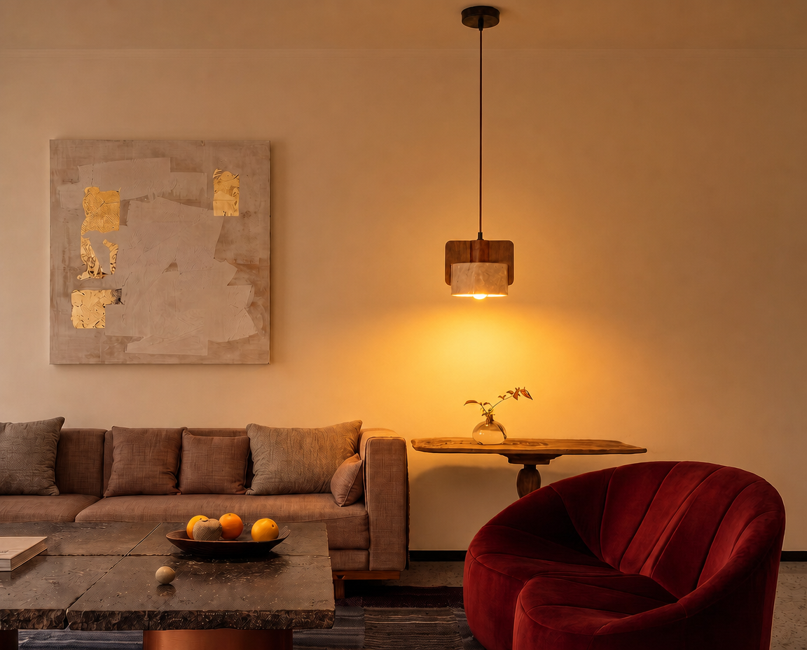 Buy Looker Travertine Sleek Pendant Light Modern Light