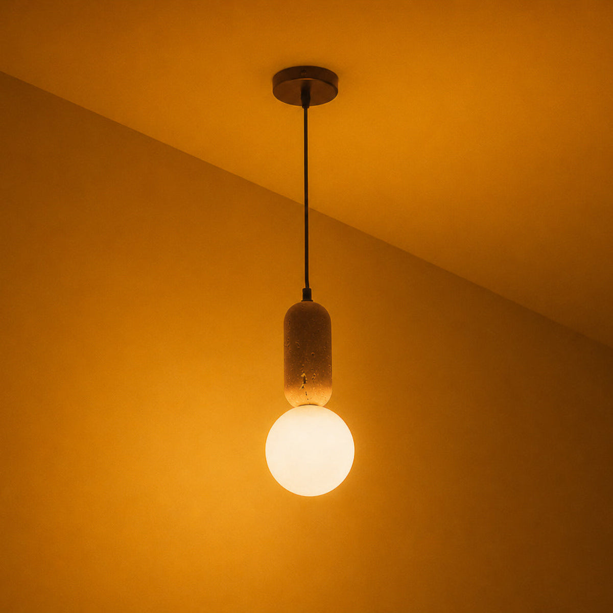 Buy Moon Beams Travertine LED Pendant Light Bangalore