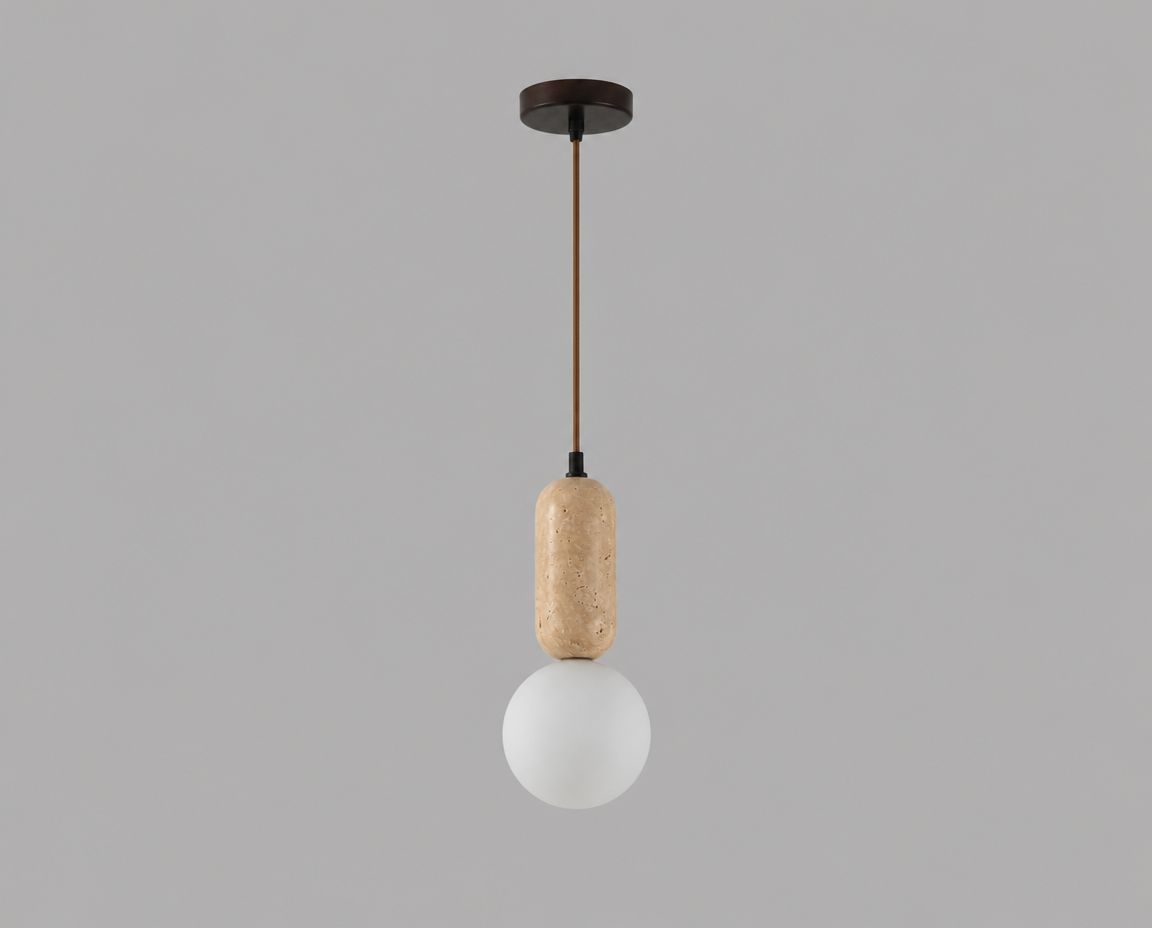 Buy Moon Beams Travertine LED Pendant Light Corner Hanging