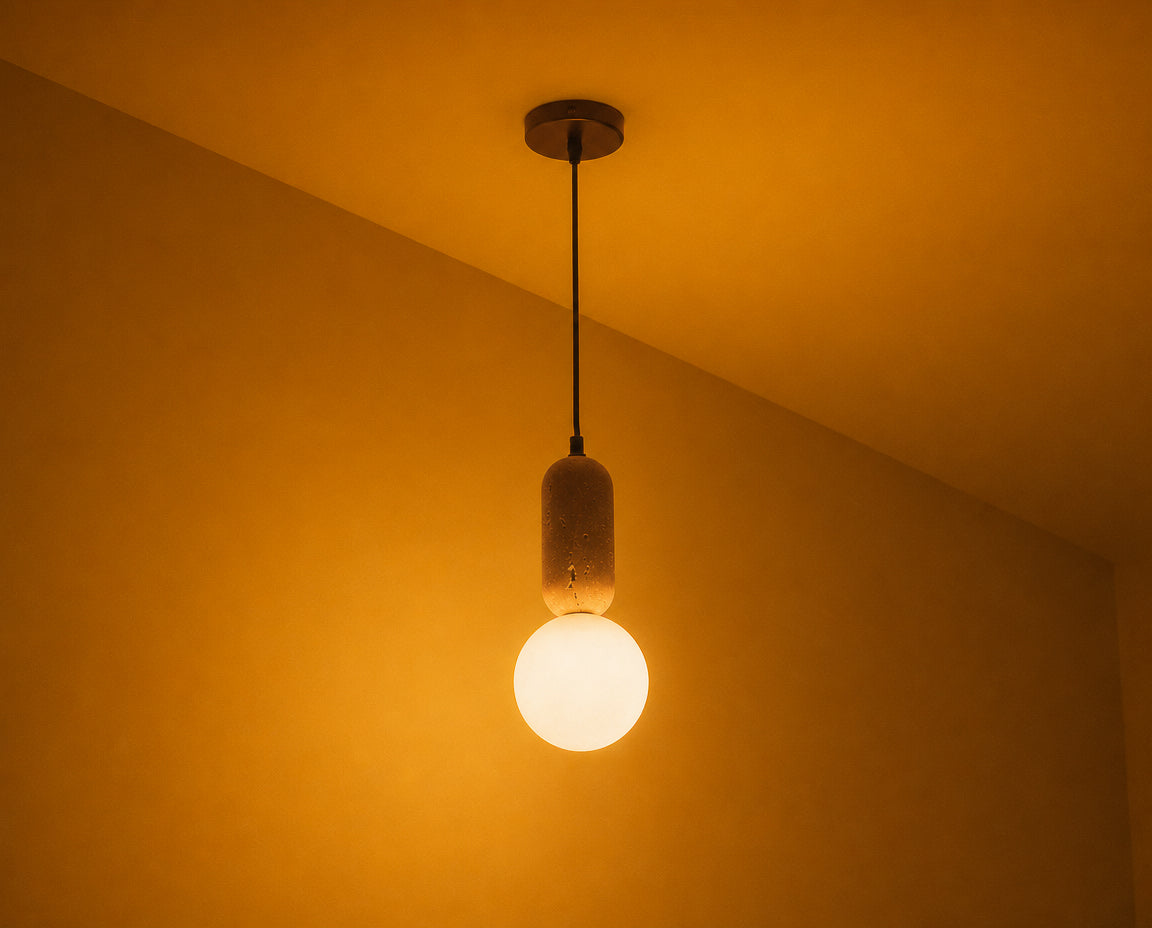 Buy Moon Beams Travertine LED Pendant Light Online
