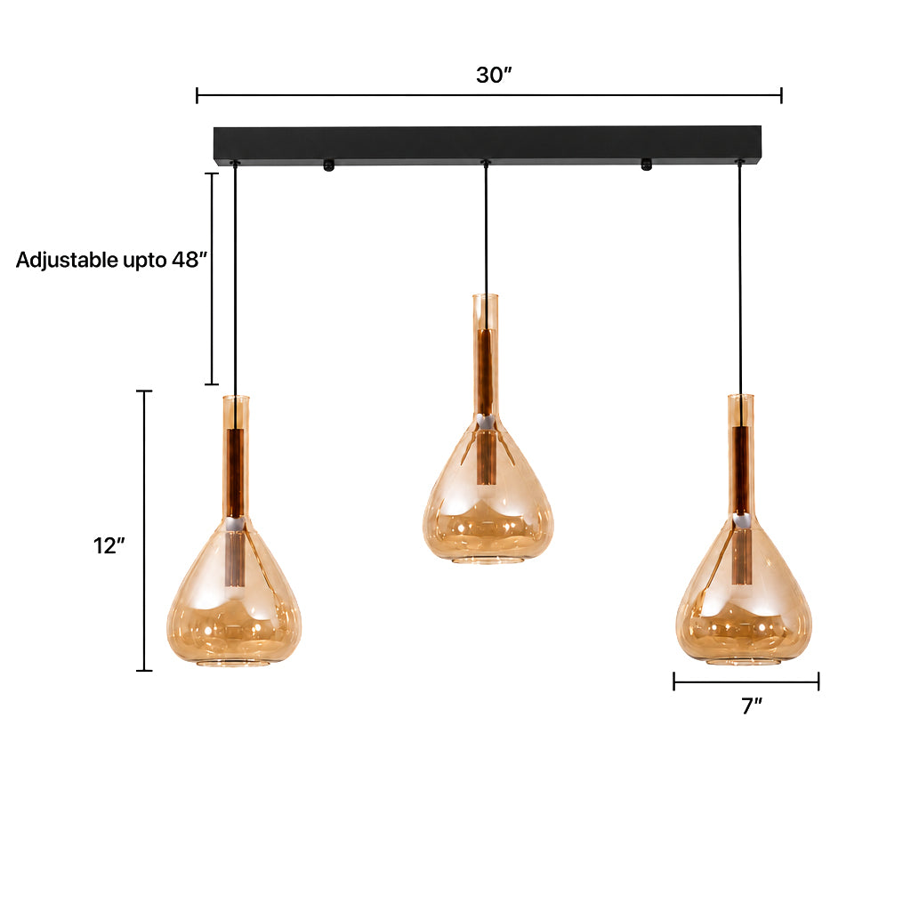 Buy Neptune 3 Light LED Chandelier Living Room