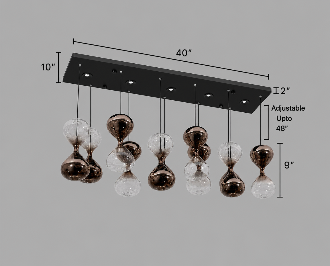 Buy Setting Sun LED Chandelier Bangalore