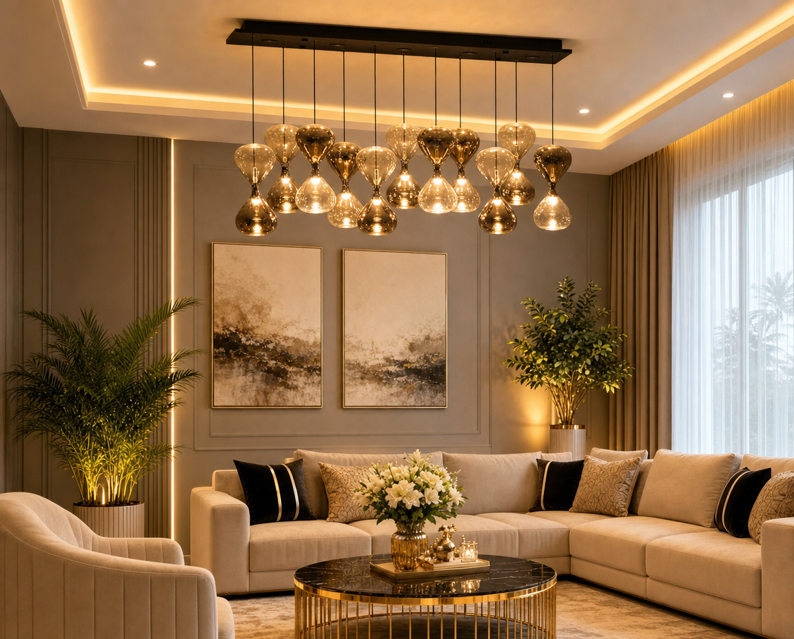 Buy Setting Sun LED Chandelier Online