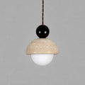 Travertine Globe LED Pendant Light