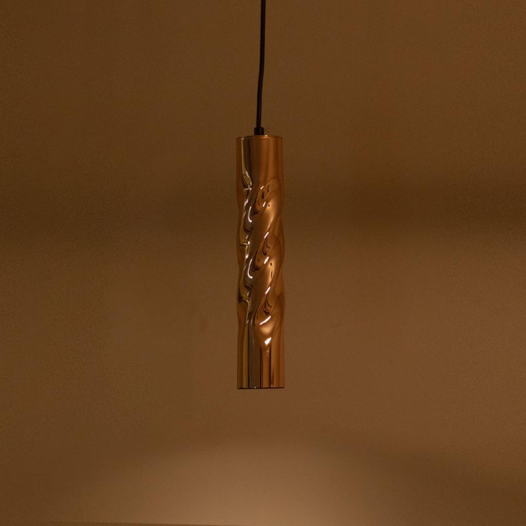 Buy All Curves Rose Gold LED Pendant Light hanging