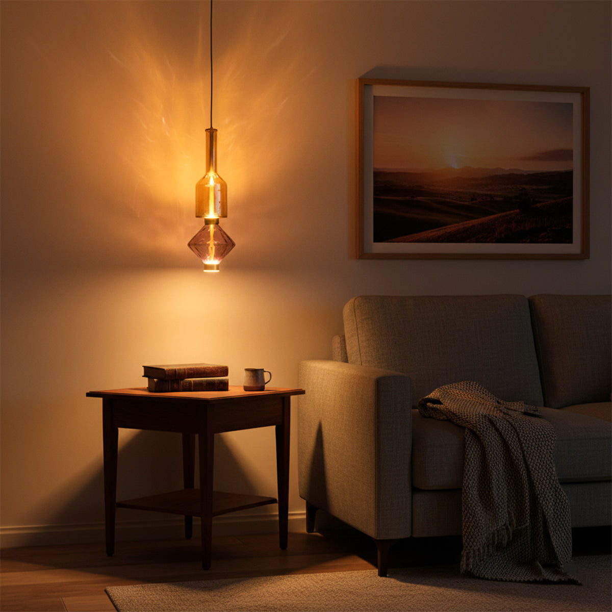 Buy Amara Glass LED Pendant Light livingroom