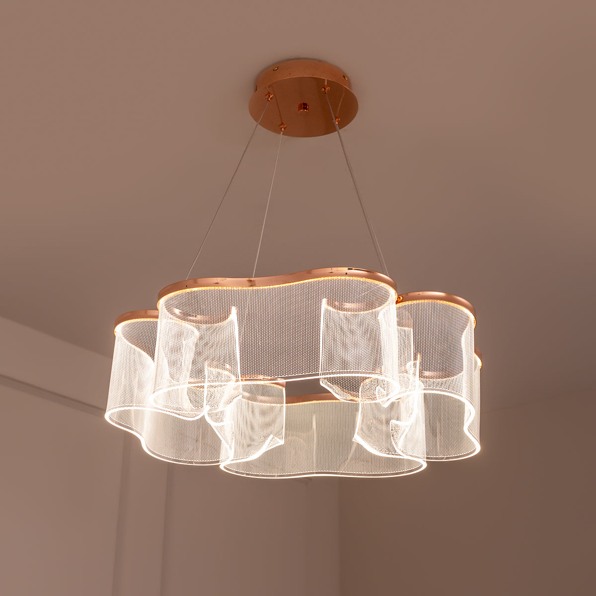 Buy Amara Glass Long LED Pendant Light home online