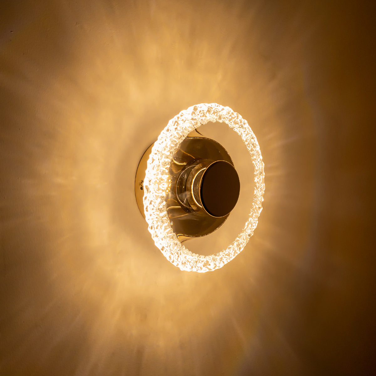 Buy Athena Round Crystal LED Wall Light home