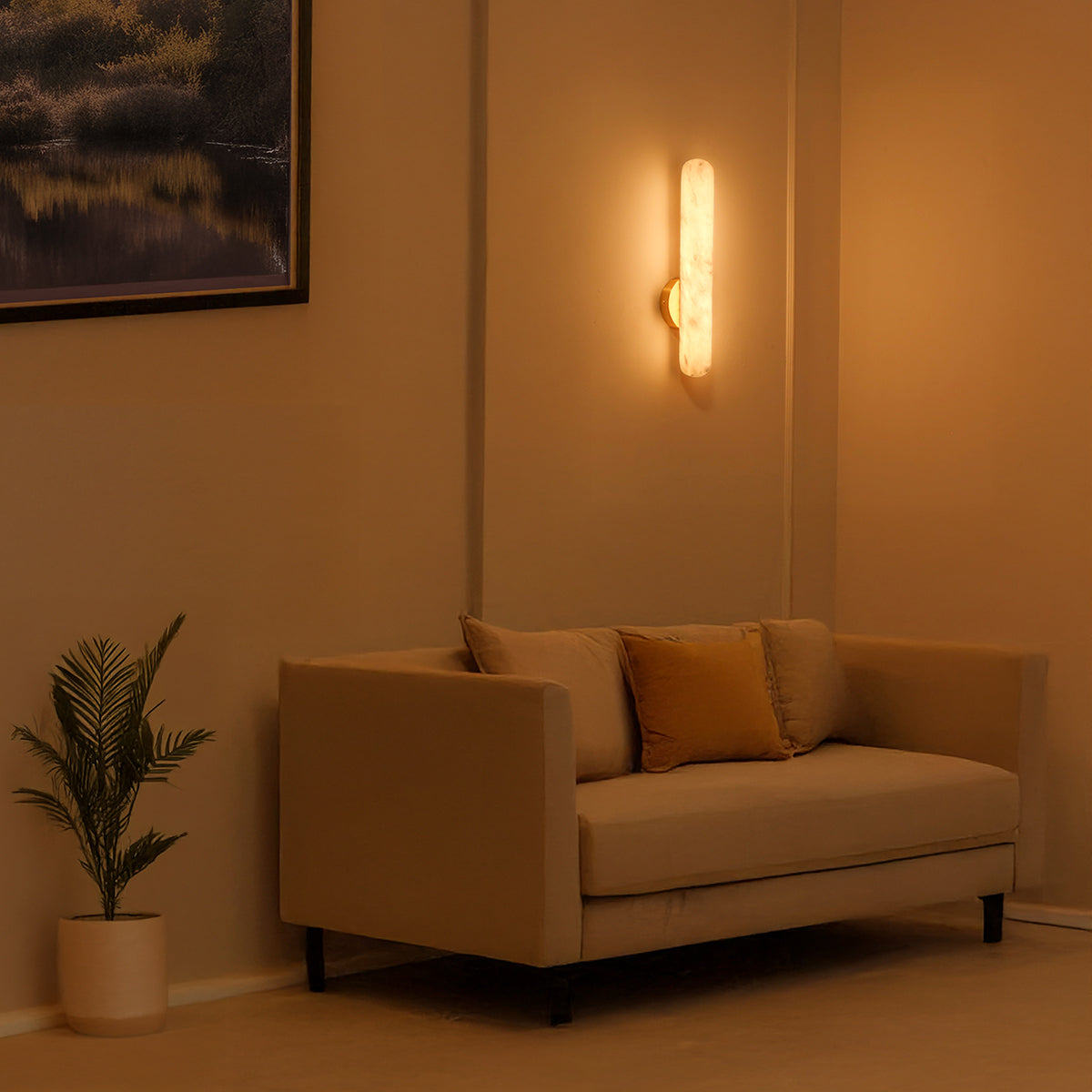 Buy Aura Spanish Marble 400mm LED Wall Light Interior Lights