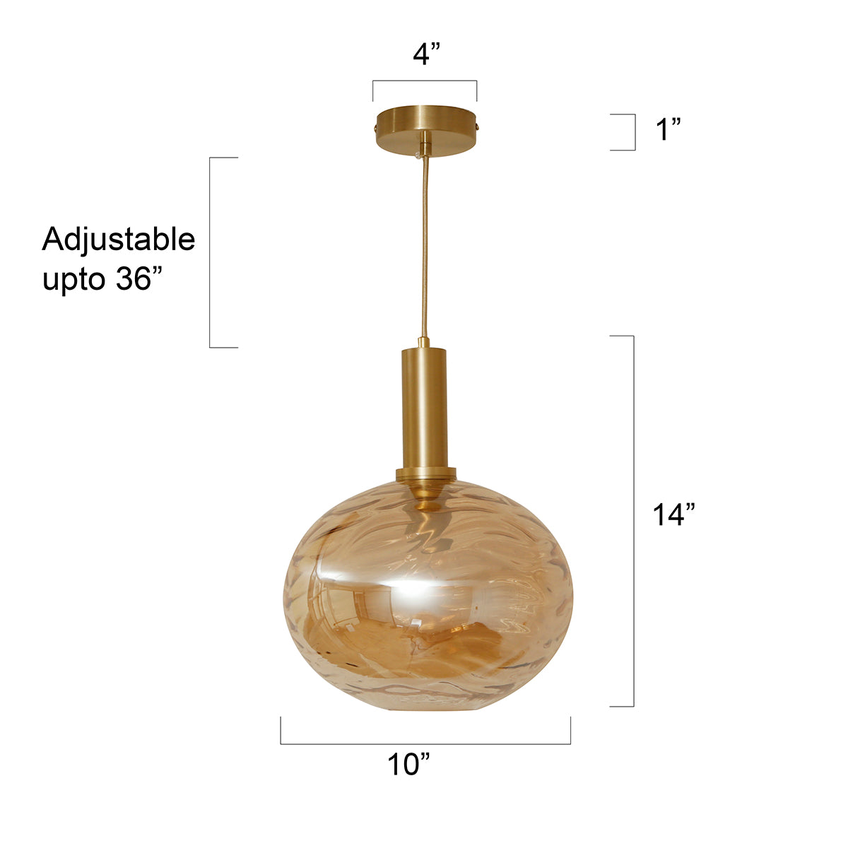 Buy Beaming with Joy Amber Pendant Light Interior Lights