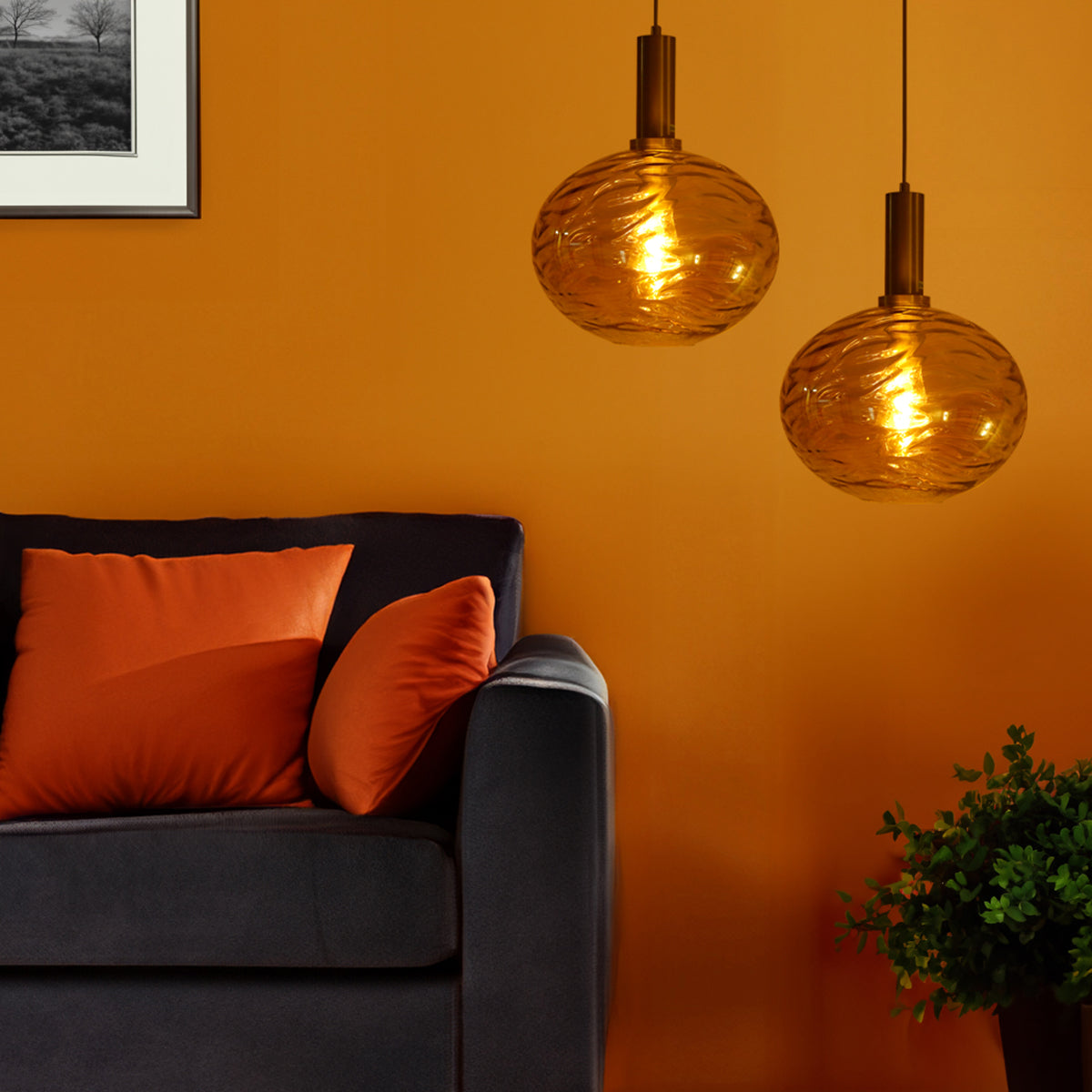 Buy Beaming with Joy Amber Pendant Light Living Room