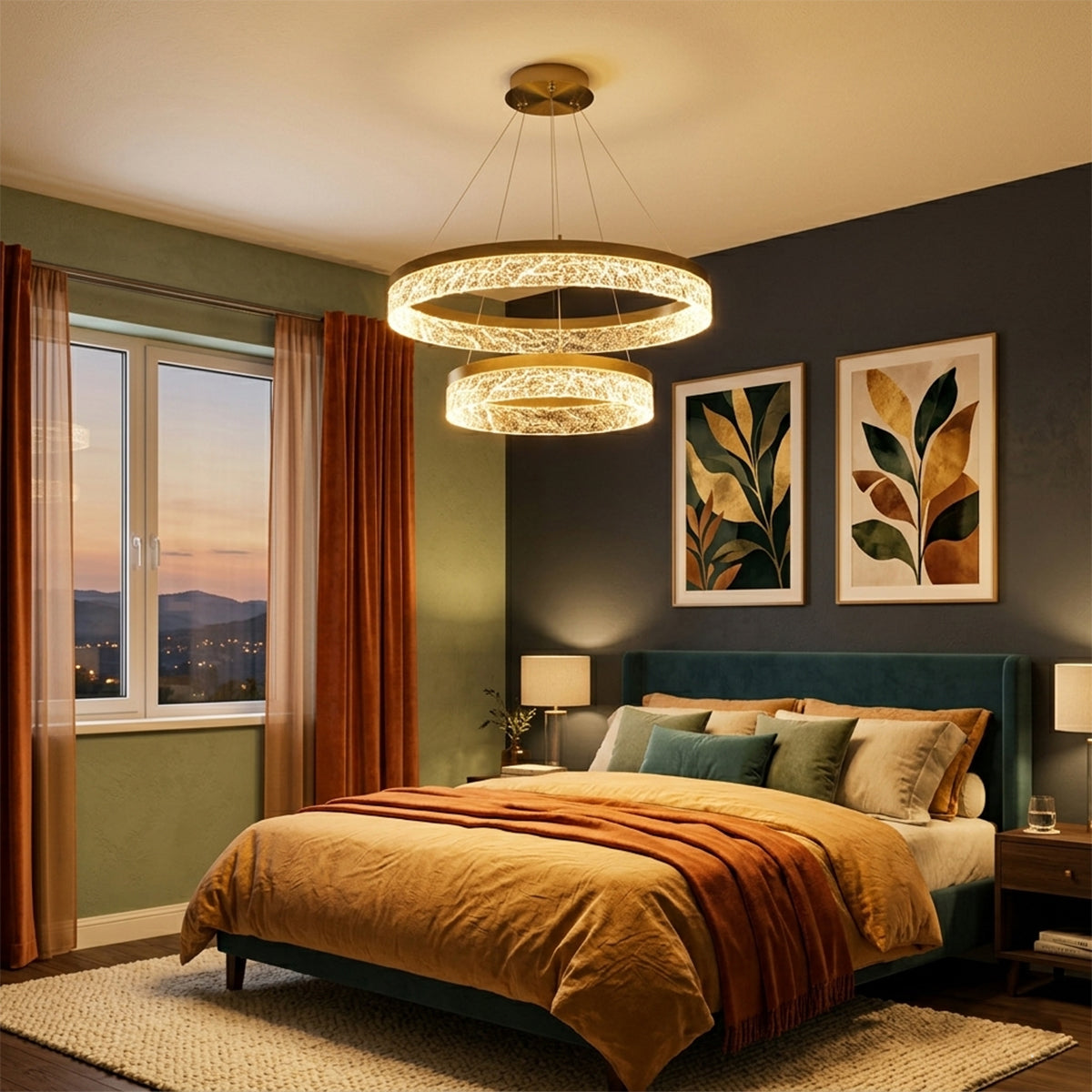 Buy Blaze 600mm 3 Colour LED Chandelier livingroom