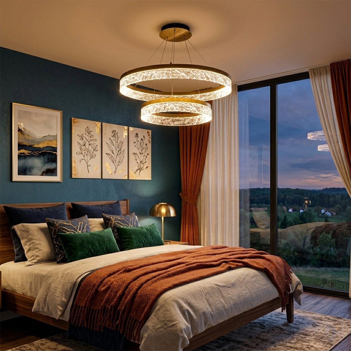 Buy Blaze 800mm 3 Colour LED Chandelier bedroom