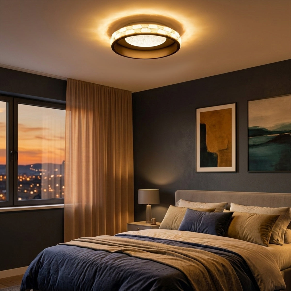 Buy Blend in 400mm Dimmable Remote LED Chandelier Ceiling Light bedroom