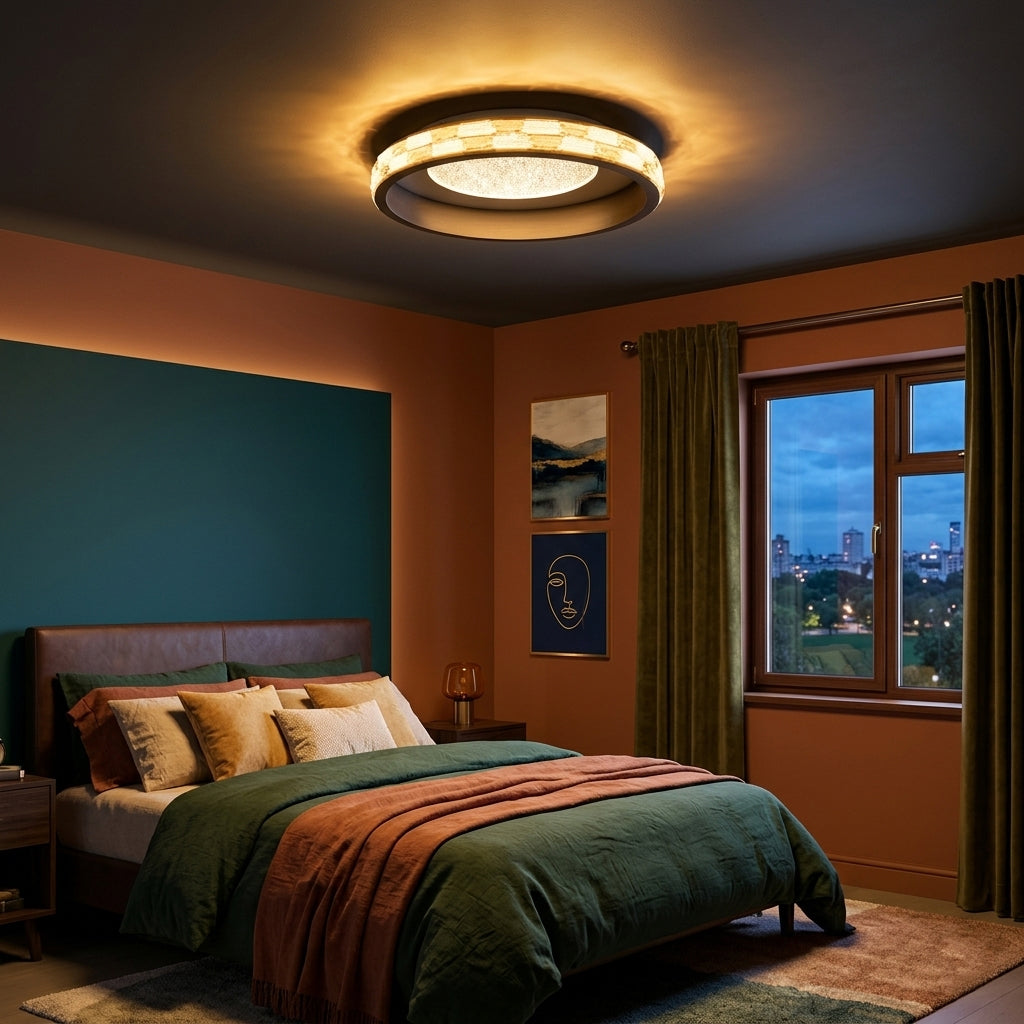 Buy Blend in 500mm Dimmable Remote LED Chandelier Ceiling Light livingroom
