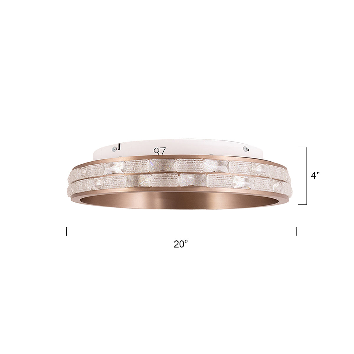 Buy Blend in 500mm Dimmable Remote LED Chandelier Ceiling Light size