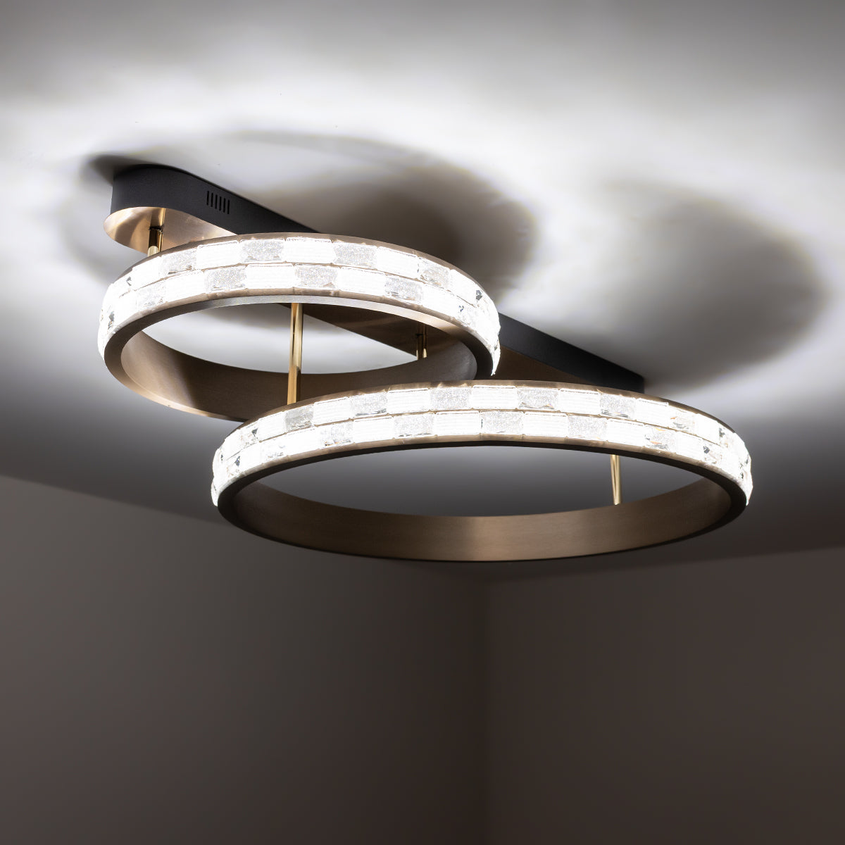 Buy Blend in Dimmable Remote LED Chandelier bangalore