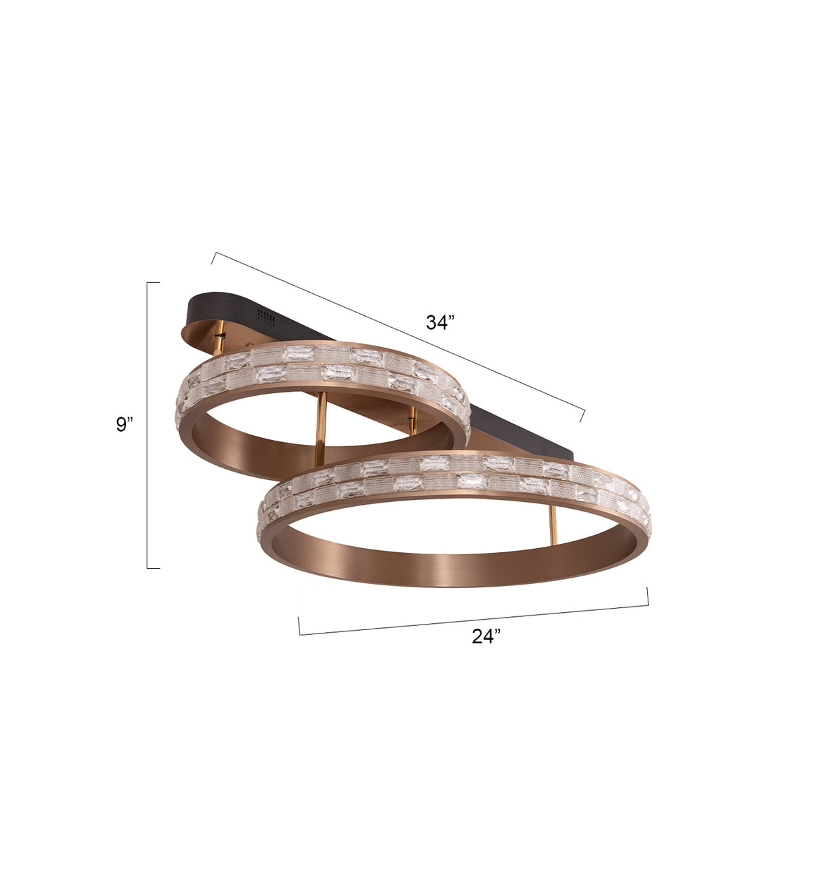 Buy Blend in Dimmable Remote LED Chandelier size