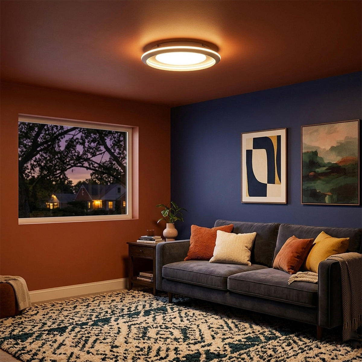 Buy Bright Wood Smart Medium Dimmable Remote LED Chandelier Ceiling Light livingroom