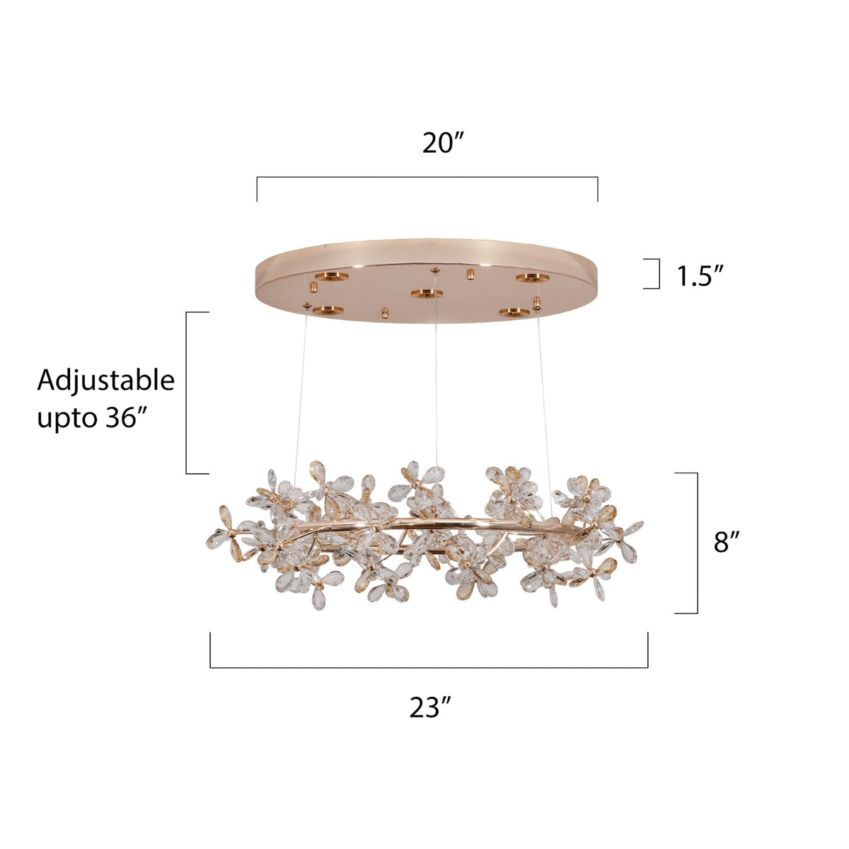 Buy Butterfly Effect LED Chandelier Bangalore