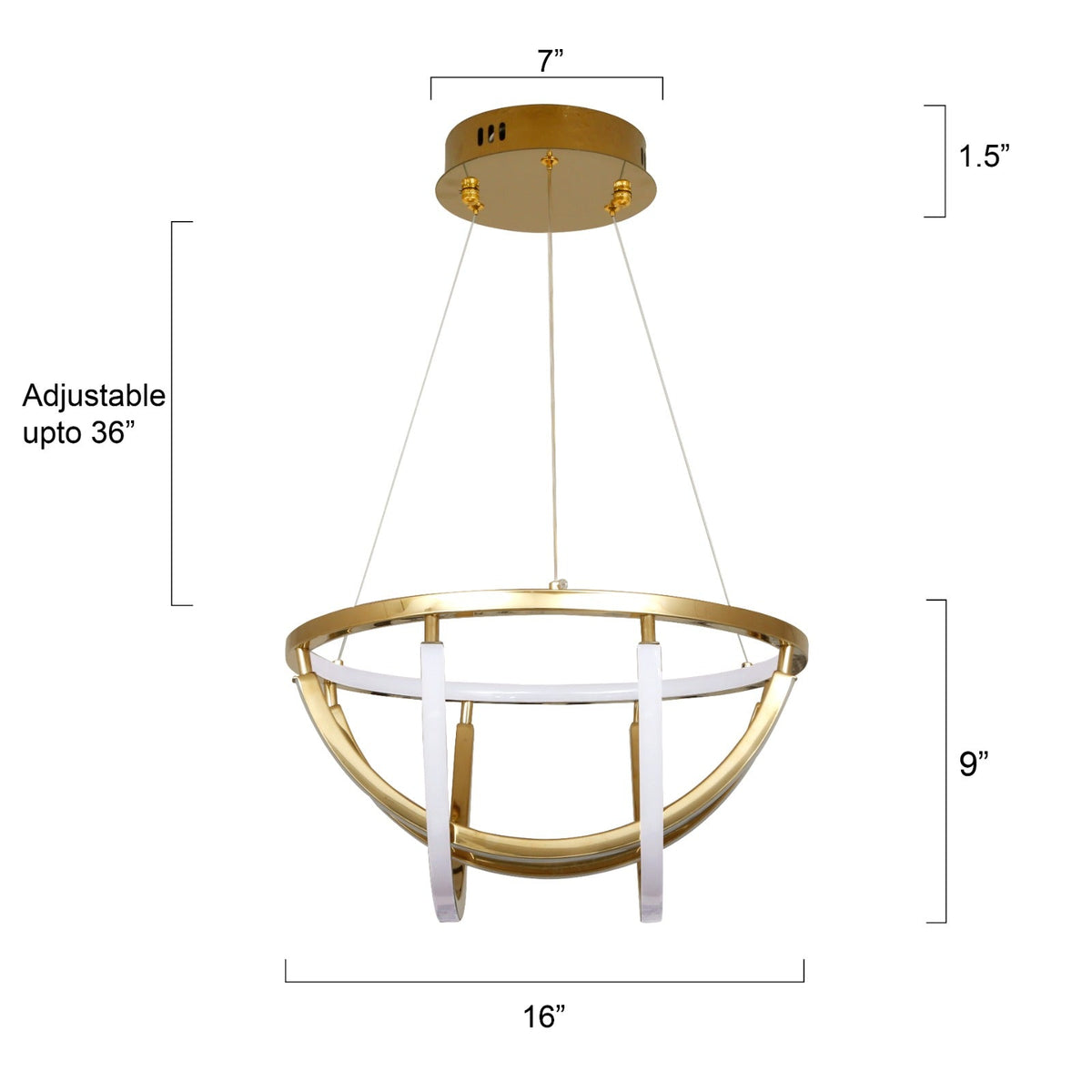 Buy Close Bond Gold Small ( 3 Colour ) LED Chandelier Bangalore