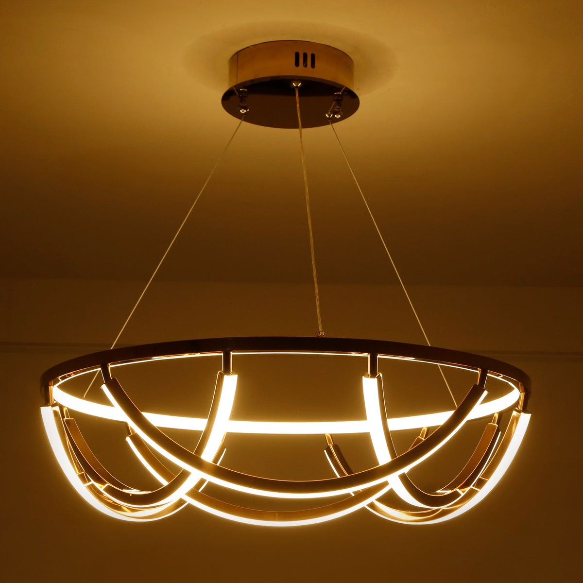 Buy Close Bond Rose Gold ( 3 Colour ) LED Chandelier Bangalore