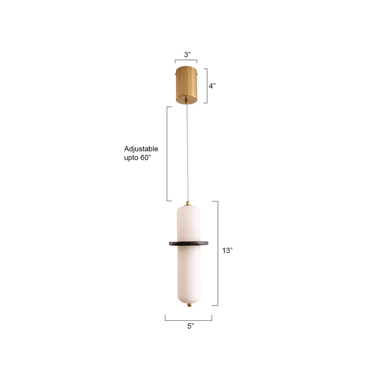 Buy Closer Marble LED Pendant Light size