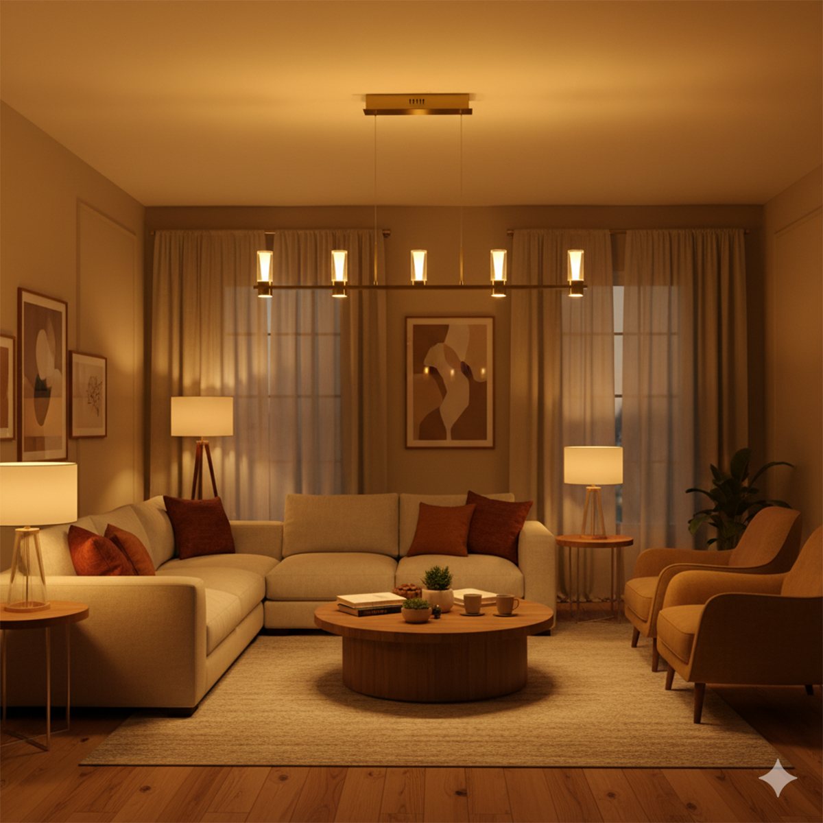 Buy Country Drive LED Chandelier Bangalore