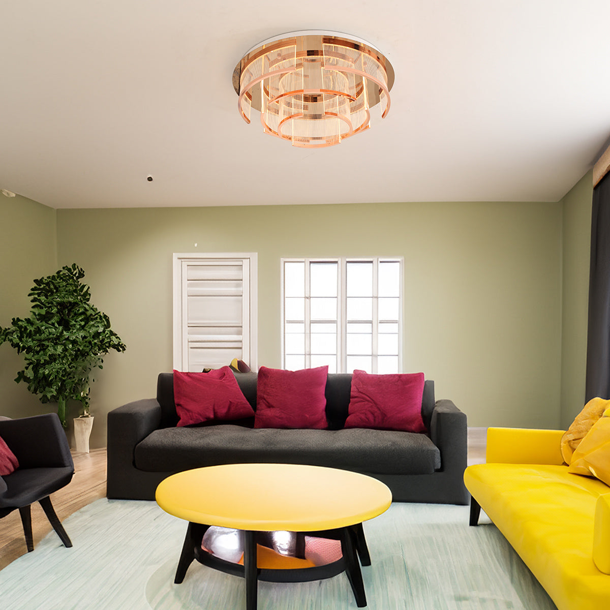 Buy Cross Country (3 Colour) LED Chandelier Interior Lights