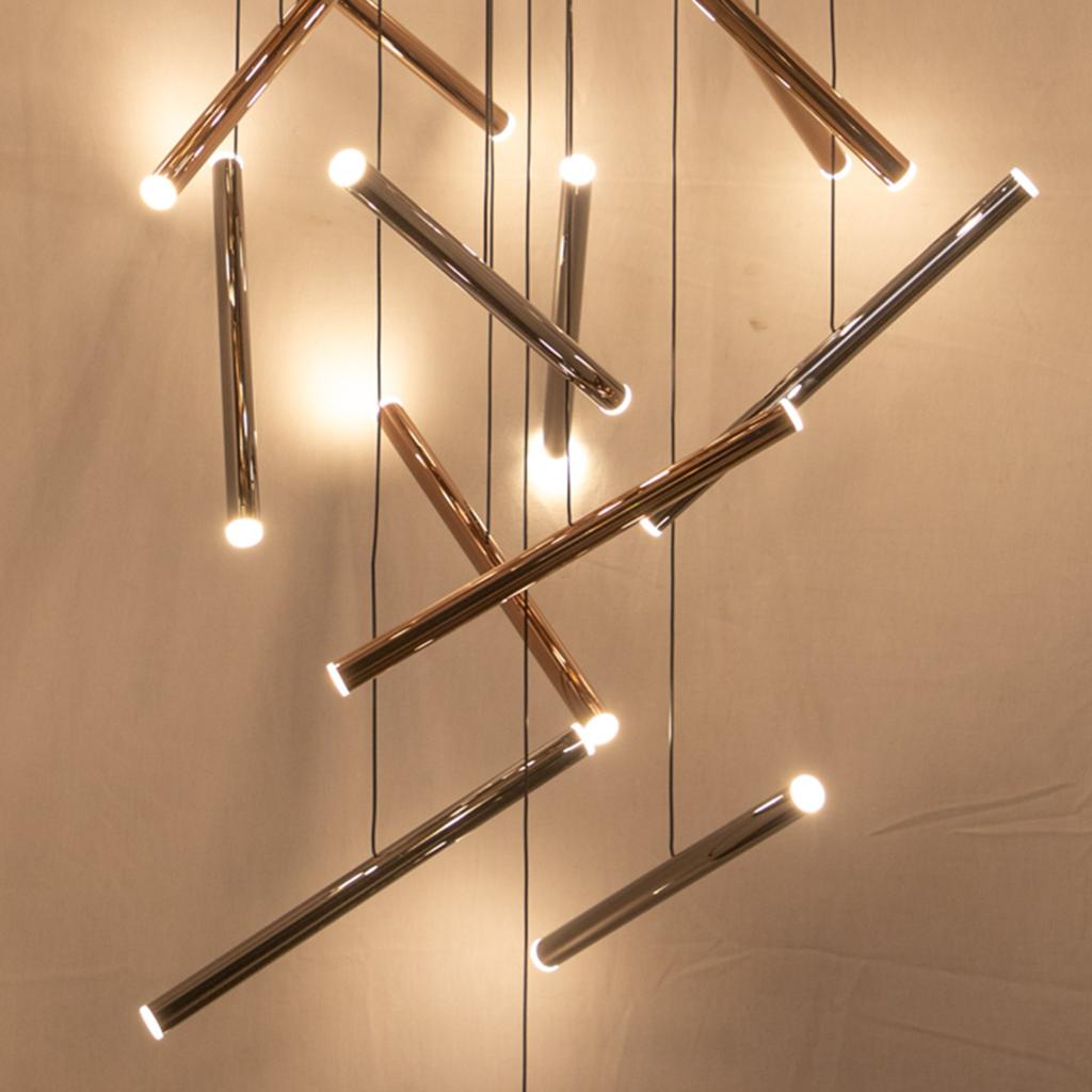 Crossing Paths Smart Double Height LED Chandelier