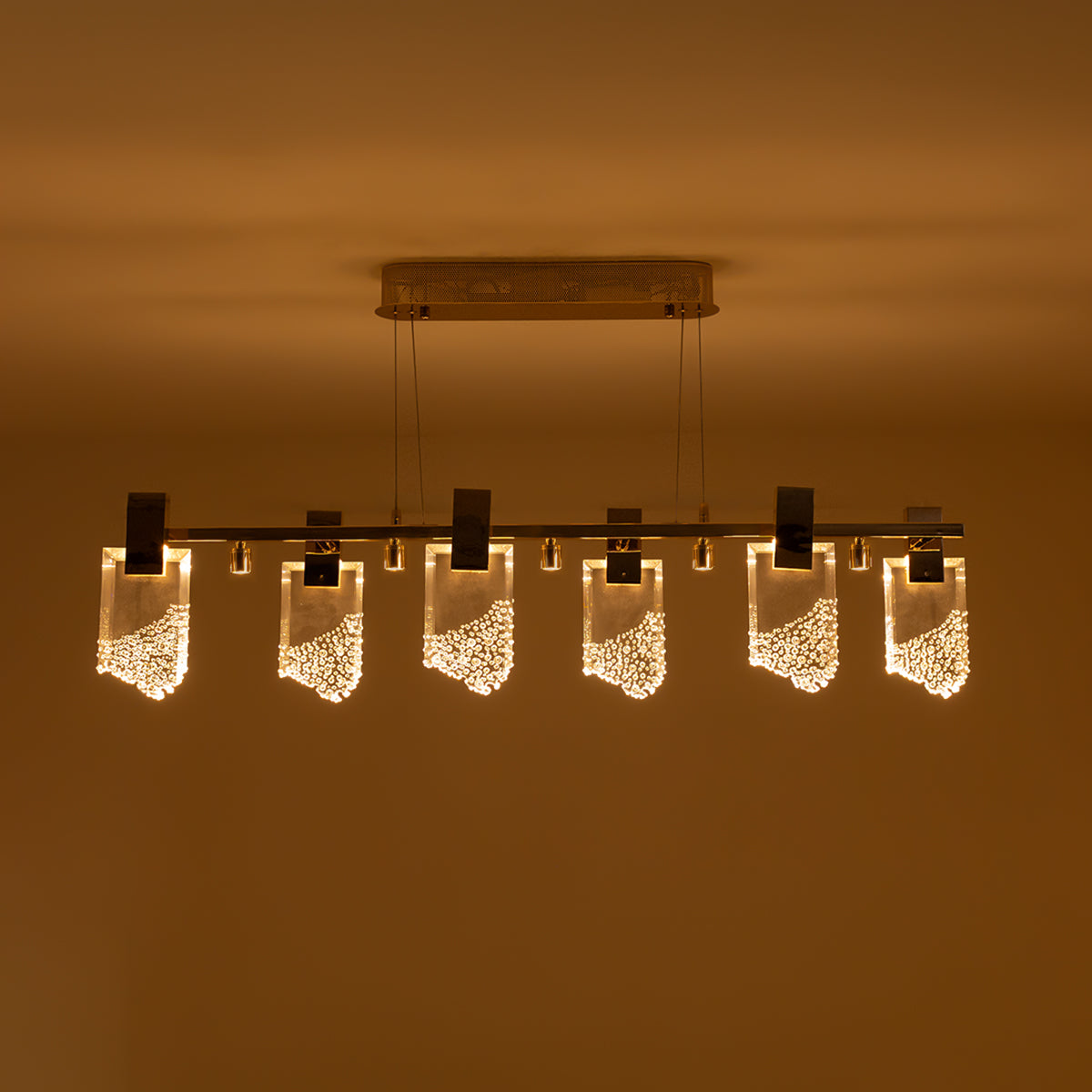 Buy Crystal Cove Long LED Chandelier interior
