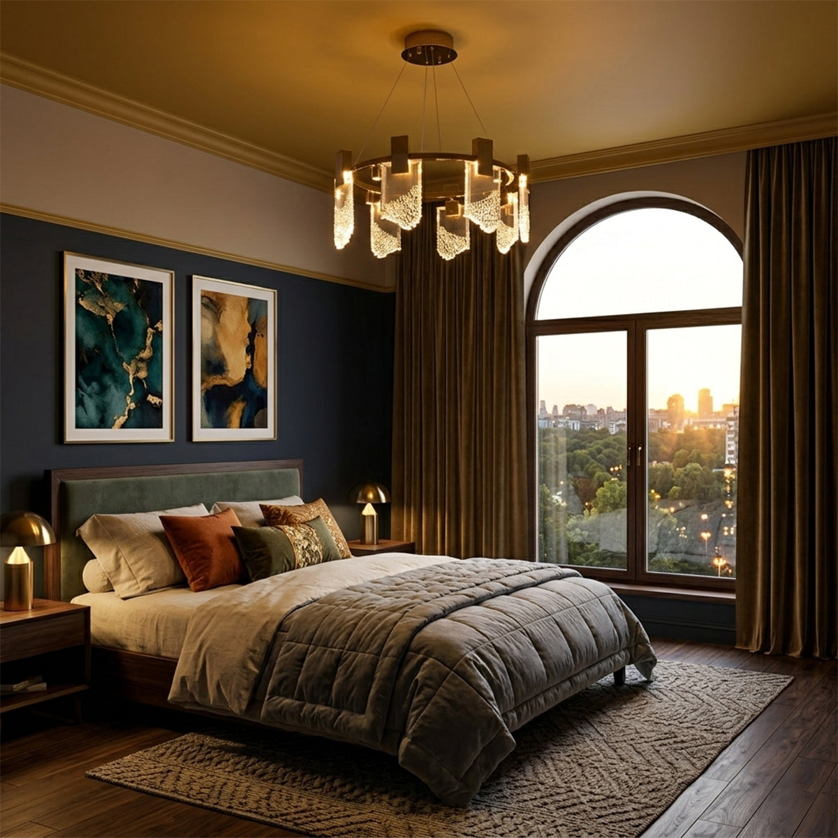 Buy Crystal Cove Round LED Chandelier livingroom